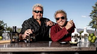 Guy Fieri (L) and Sammy Hagar (R). (Santos Spirits)