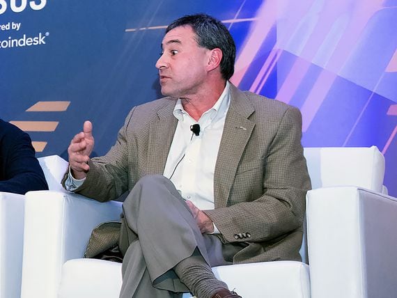 Voyager CEO Steve Ehrlich at Consensus 2019 in New York (CoinDesk)