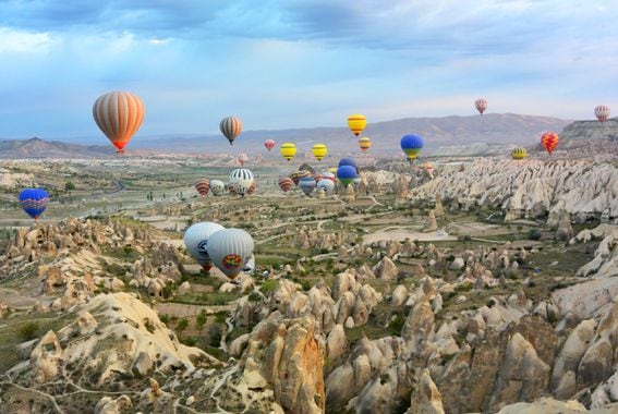 Hot air balloons over Cappadocia in Turkey (Mar Cerdeira/Unsplash)