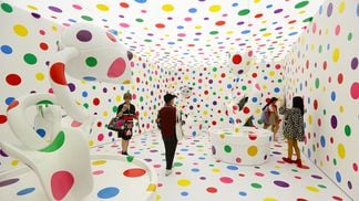 An installation by Japanese artist Yayoi Kusama, after whom Polkadot's canary network is named. (Suhaimi Abdullah/Getty Images)