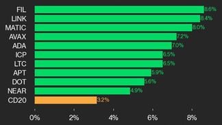 CoinDesk 20 leaders (CoinDesk Indices)