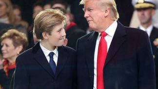 Trump and son in 2017 (Mark Wilson/Getty Images)