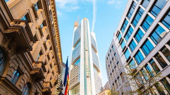 Commerzbank Tower in financial district, Frankfurt, Germany (Marco Bottigelli/Getty)