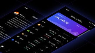 Images of the Blockfolio app from early 2021.