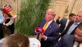 Donald Trump at an NFT event at Mar-a-Lago on May 8, 2024. (Danny Nelson/CoinDesk)