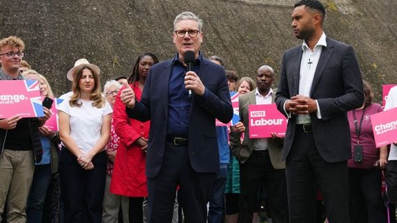 Labour leader Keir Starmer campaigns as U.K. election day comes closer (Carl Court/Getty Images)