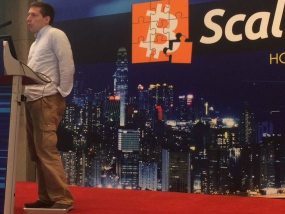 Tadge Dryja at Scaling Bitcoin, 2017. (Pete Rizzo/CoinDesk)