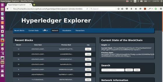 Hyperledger Explorer