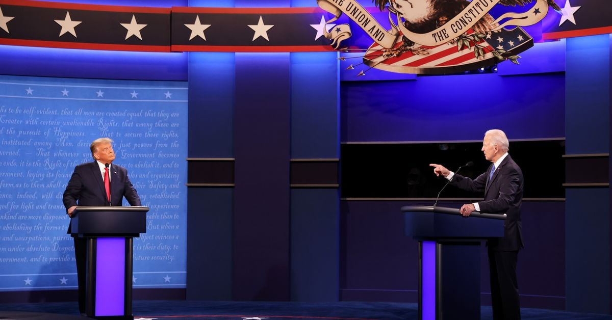 Trump and Biden Likely Won't Shake Hands at Debate, Prediction Market Says