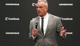 Robert F. Kennedy, Jr., independent U.S. presidential candidate, speaks at Consensus 2024 in Austin, Texas. (Shutterstock/CoinDesk)