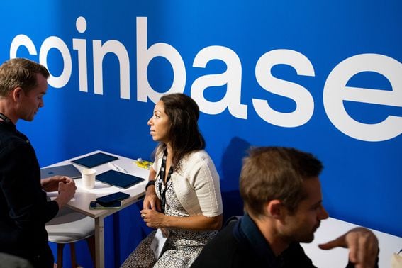 Coinbase (Benjamin Girette/Bloomberg via Getty Images)