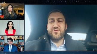 Michael Chobanian, founder of the Ukrainian crypto exchange Kuna, spoke on "First Mover" Wednesday. (CoinDesk TV screenshot)