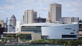 American Airlines Arena, home of the Miami Heat NBA team.