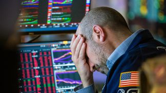 Cryptos had another tough day. (Michael Nagle/Bloomberg via Getty Images)
