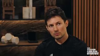 (Pavel Durov interviewed by Tucker Carlson for his YouTube channel / Screenshot)