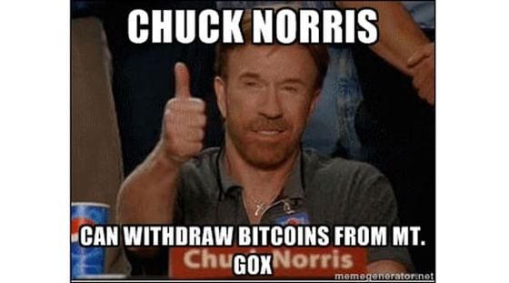 Chuck Norris bitcoin meme 