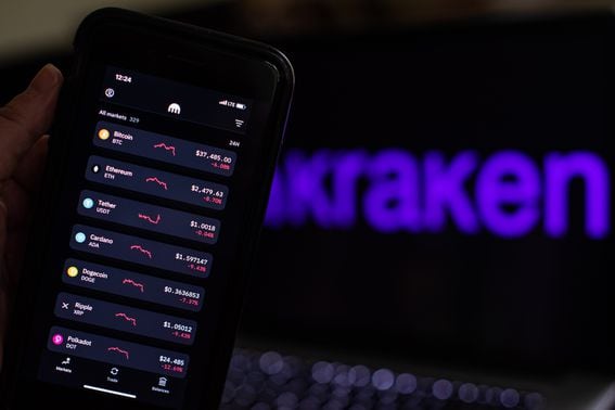 Cryptocurrency prices on Kraken, May 22, 2021.