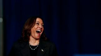 Kamala Harris, the frontrunner for the Democratic presidential nomination after Joe Biden dropped out (Chris duMond/Getty Images)