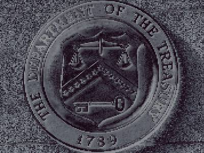 U.S. Treasury Department seal (Bill Perry/Shutterstock, modified by CoinDesk using PhotoMosh)

