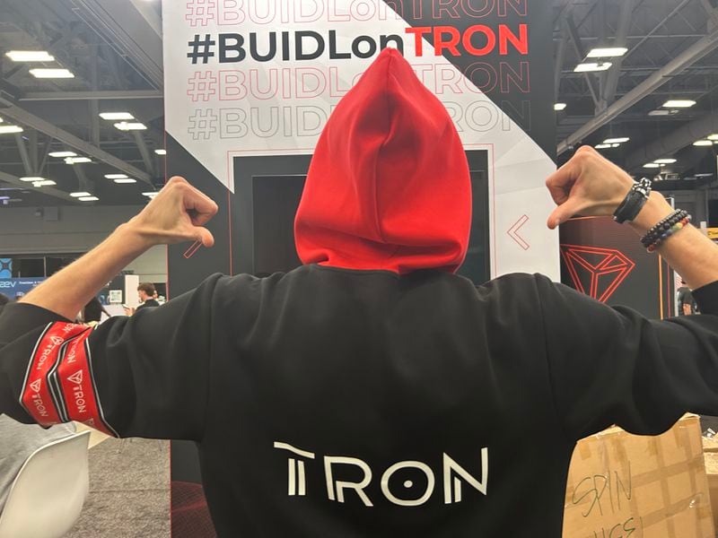 Steven Bischoff starting using TRON in 2018, before he joined the protocol as a contractor. (Daniel Kuhn/CoinDesk)
