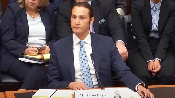 Co-CEO Aaron Kaplan's Prometheum has hired a senior Morgan Stanley executive, Albert Meo, as the company's chief financial officer. (Screen capture/U.S. House Financial Services Committee)