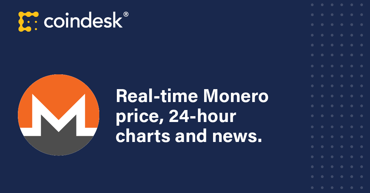 Monero Price | XMR Price Index and Live Chart — CoinDesk