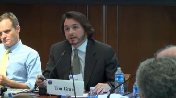 R3 managing director Tim Grant speaks on a panel hosted by President Obama’s Council of Advisors on Science and Technology in May 2016.