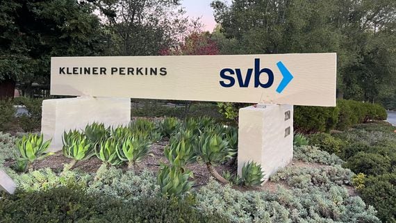 Silicon Valley Bank sign (SVB)