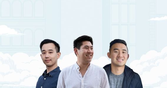 Plume co-founders Eugene Shen, Chris Yin and Teddy Pornprinya (Plume)