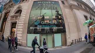 A Gemini ad in New York City. (Bloomberg/Getty Images)