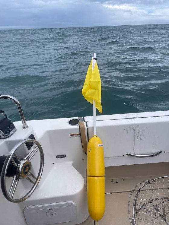 The Float buoy with the tracker embedded (Jameson Buffmire)