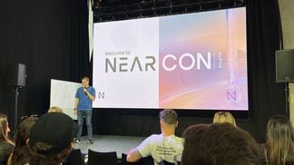 NEAR co-founder Illia Polosukhin speaks at NEARCON 2021. (NEAR)