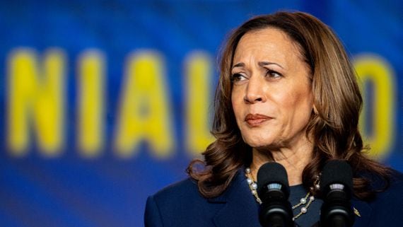 A PAC supporting Kamala Harris' presidential campaign is accepting crypto donations via Coinbase. (Brandon Bell/Getty Images)