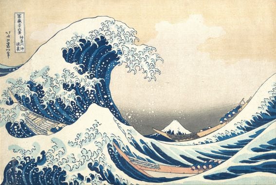 "Under the Wave off Kanagawa" ca. 1830