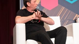 Alex Mashinsky, founder and then-CEO of Celsius Network, when he spoke at Consensus 2019 (CoinDesk)