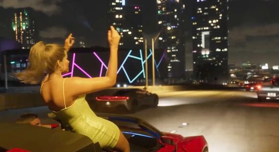 A scene from the trailer for Grand Theft Auto 6 (Rockstar Games).