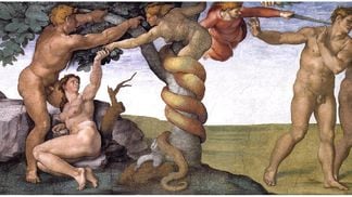 Succumb to the temptation of Apple's 4.15% APR ... and you may find yourself cast out of the Garden. (Detail of Michaelangelo's Sistine Chapel, 1509)
