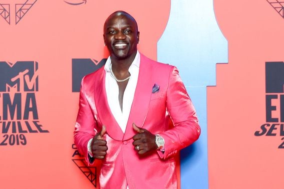 Akon at the MTV EMAs in 2019 