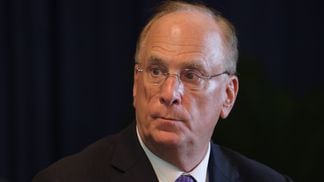 Larry Fink reiterated  that bitcoin is a legitimate financial asset (Sean Gallup/Getty images)
