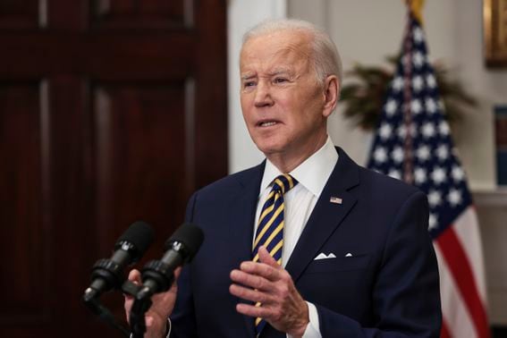 The U.S. Commerce Dept. is asking for public comments related to Joe Biden’s executive crypto order. (Win McNamee/Getty Images)