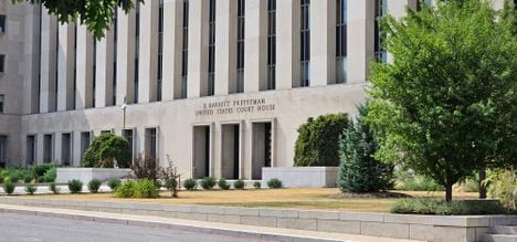 The E. Barrett Prettyman courthouse in Washington, D.C. (Nikhilesh De/CoinDesk)