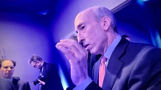 Chair Gary Gensler told U.S. lawmakers that the ether ETF approval is coming soon. (Jesse Hamilton/CoinDesk)