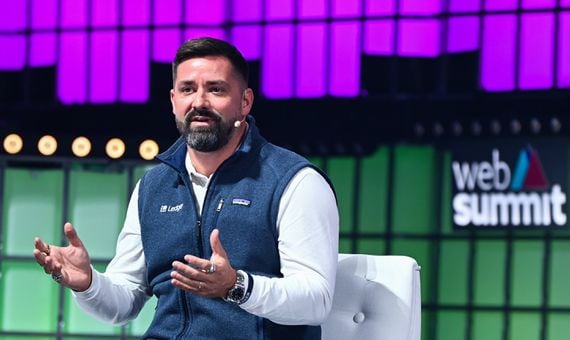 Ledger CEO Pascal Gauthier at Web Summit 2021 in Lisbon, Portugal. (Harry Murphy/Web Summit via Sportsfile)