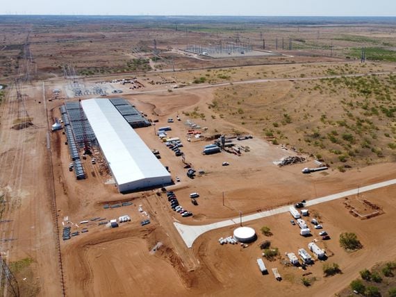 Argo Blockchain's Helios mining facility in Dickens County, Texas. (Argo Blockchain)