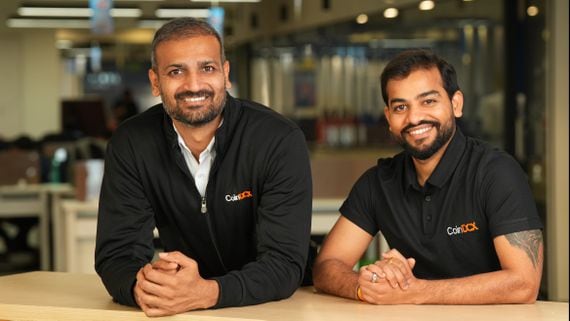CoinDCX's co-founders Neeraj Khandelwal and Sumit Gupta (CoinDCX)