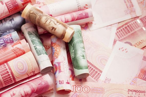 Chinese yuan image via Shutterstock