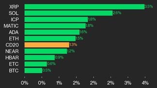 CoinDesk 20 leaders (CoinDesk Indices)